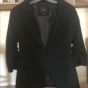 The Limited Blazer with 3/4 Ruched Sleeves